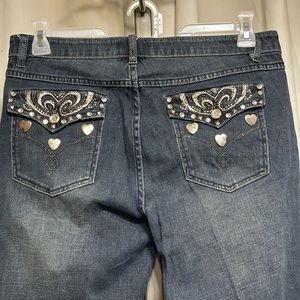 Like New Blue Jean “ Hip Star” Stretch Pants